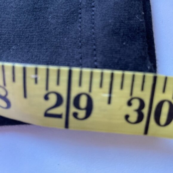 Sport Savvy Women's French Terry Pant Size L Black Button Hem Pull On Cozy NWT - Picture 8 of 10